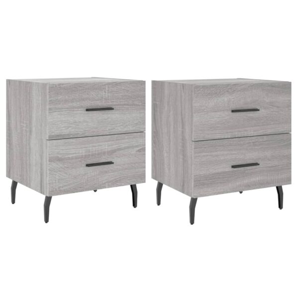 VXL8720845909321_a_en_hd_1.jpg vidaXL Nočné stolíky 2 ks sivé sonoma 40x35x47,5 cm kompozitné drevo – Obrázok 2