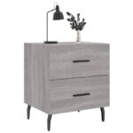 vidaXL Nočné stolíky 2 ks sivé sonoma 40x35x47,5 cm kompozitné drevo – Obrázok 3