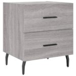 vidaXL Nočné stolíky 2 ks sivé sonoma 40x35x47,5 cm kompozitné drevo – Obrázok 5