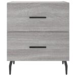 vidaXL Nočné stolíky 2 ks sivé sonoma 40x35x47,5 cm kompozitné drevo – Obrázok 6
