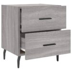 vidaXL Nočné stolíky 2 ks sivé sonoma 40x35x47,5 cm kompozitné drevo – Obrázok 8