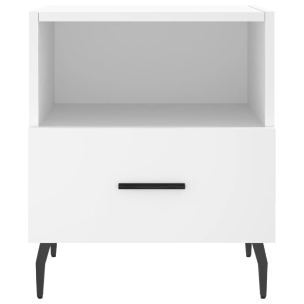 vidaXL Nočné stolíky 2 ks biele 40x35x47,5 cm kompozitné drevo – Obrázok 7