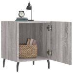 vidaXL Nočné stolíky 2 ks sivý dub sonoma 40x40x50 cm kompozitné drevo – Obrázok 3