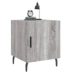 vidaXL Nočné stolíky 2 ks sivý dub sonoma 40x40x50 cm kompozitné drevo – Obrázok 4