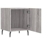 vidaXL Nočné stolíky 2 ks sivý dub sonoma 40x40x50 cm kompozitné drevo – Obrázok 5
