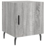 vidaXL Nočné stolíky 2 ks sivý dub sonoma 40x40x50 cm kompozitné drevo – Obrázok 6