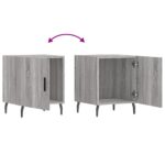 vidaXL Nočné stolíky 2 ks sivý dub sonoma 40x40x50 cm kompozitné drevo – Obrázok 10