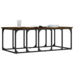 vidaXL Konferenčný stolík dymový dub 100x50x35,5 cm kompozitné drevo – Obrázok 3