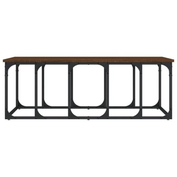 vidaXL Konferenčný stolík hnedý dub 100x50x35,5 cm kompozitné drevo – Obrázok 4