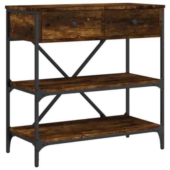 VXL8720845915933_a_en_hd_1.jpg vidaXL Konzolový stolík dymový dub 75 x 34,5 x 75 cm kompozitné drevo – Obrázok 2