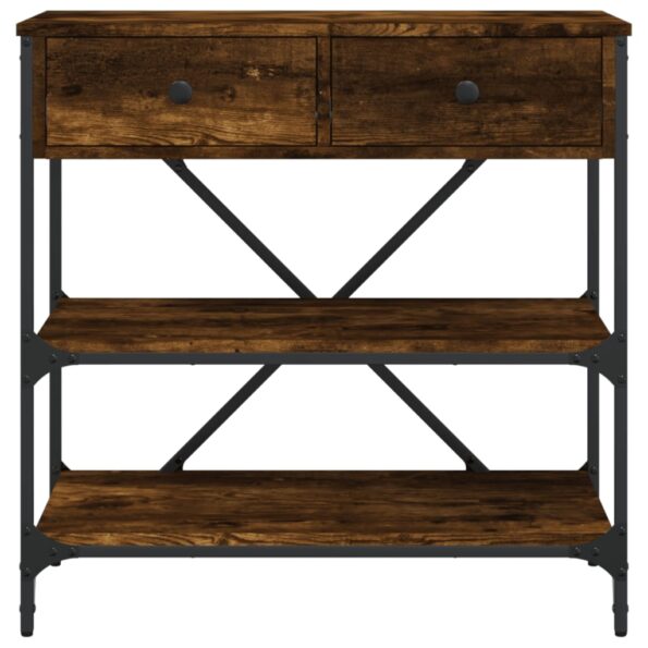 VXL8720845915933_g_en_hd_3.jpg vidaXL Konzolový stolík dymový dub 75 x 34,5 x 75 cm kompozitné drevo – Obrázok 5