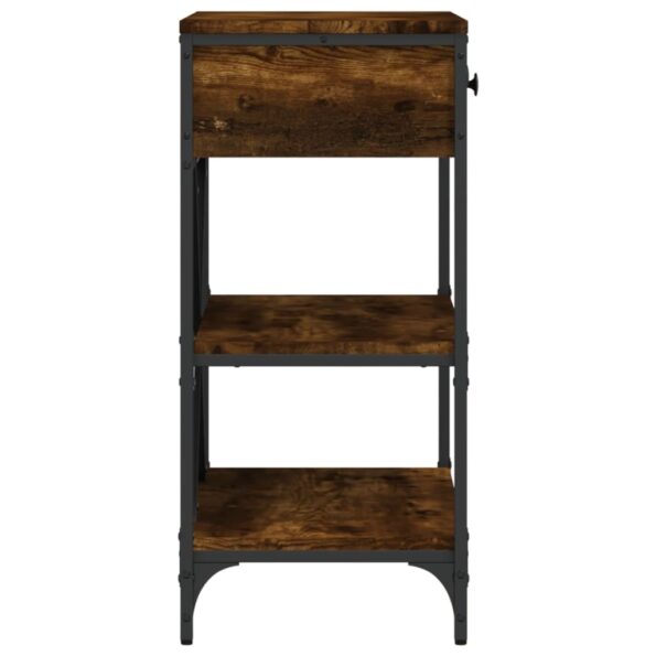 VXL8720845915933_g_en_hd_4.jpg vidaXL Konzolový stolík dymový dub 75 x 34,5 x 75 cm kompozitné drevo – Obrázok 6