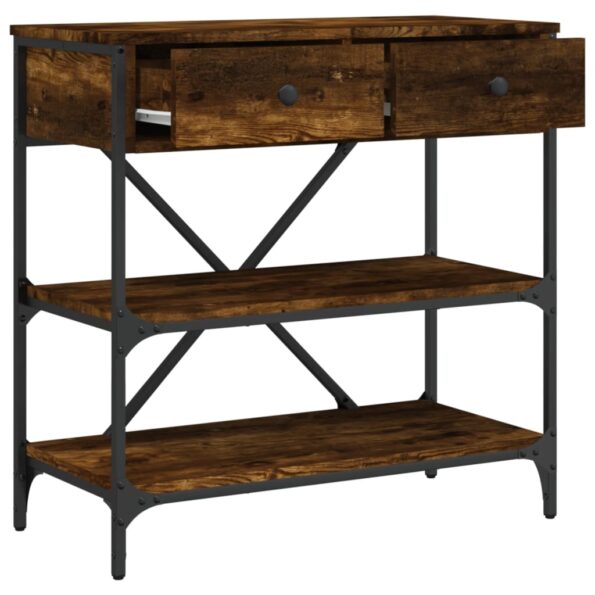 VXL8720845915933_g_en_hd_6.jpg vidaXL Konzolový stolík dymový dub 75 x 34,5 x 75 cm kompozitné drevo – Obrázok 8