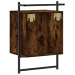 vidaXL Nočné skrinky nástenné 2 ks dymový dub 40x30x61cm kompoz. drevo – Obrázok 9
