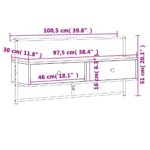 vidaXL TV skrinka nástenná dub sonoma 100,5x30x51 cm kompozitné drevo – Obrázok 10