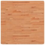 vidaXL Stolová doska 90x90x1,5 cm štvorcová masívny buk – Obrázok 2