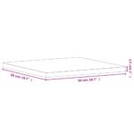 vidaXL Stolová doska 50x50x2,5 cm štvorcová masívny buk – Obrázok 7