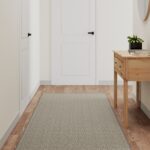 vidaXL Behúň na koberce sisalový vzhľad platina 80x300 cm