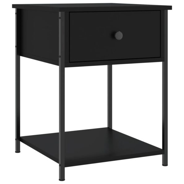 vidaXL Nočné stolíky 2 ks čierne 44x45x58 cm kompozitné drevo – Obrázok 3