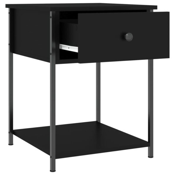 vidaXL Nočné stolíky 2 ks čierne 44x45x58 cm kompozitné drevo – Obrázok 6