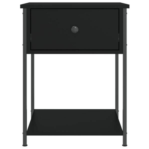 vidaXL Nočné stolíky 2 ks čierne 44x45x58 cm kompozitné drevo – Obrázok 7
