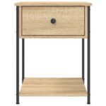 vidaXL Nočné stolíky 2 ks dub sonoma 44x45x58 cm kompozitné drevo – Obrázok 7