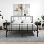 vidaXL Nočné stolíky 2 ks dymový dub 40x41x50 cm kompozitné drevo