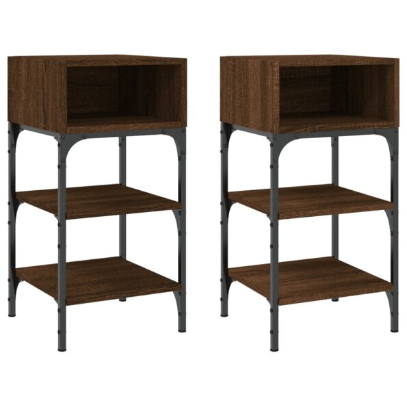 VXL8720845938512_a_en_hd_1.jpg vidaXL Nočné stolíky 2 ks hnedý dub 35x34,5x70 cm kompozitné drevo – Obrázok 2