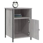vidaXL Nočné stolíky 2 ks sivé sonoma 40x42x60 cm kompozitné drevo – Obrázok 4