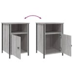 vidaXL Nočné stolíky 2 ks sivé sonoma 40x42x60 cm kompozitné drevo – Obrázok 10