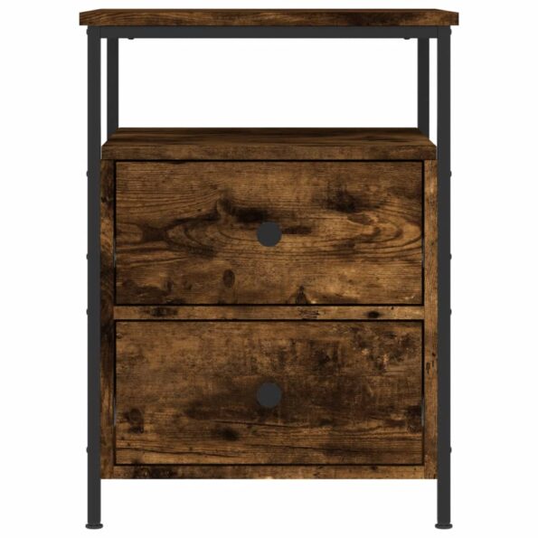 vidaXL Nočný stolík dymový dub 44x45x60 cm kompozitné drevo – Obrázok 5