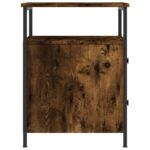 vidaXL Nočný stolík dymový dub 44x45x60 cm kompozitné drevo – Obrázok 7