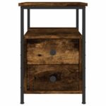 vidaXL Nočné stolíky 2 ks dymový dub 34x35,5x50 cm kompozitné drevo – Obrázok 6