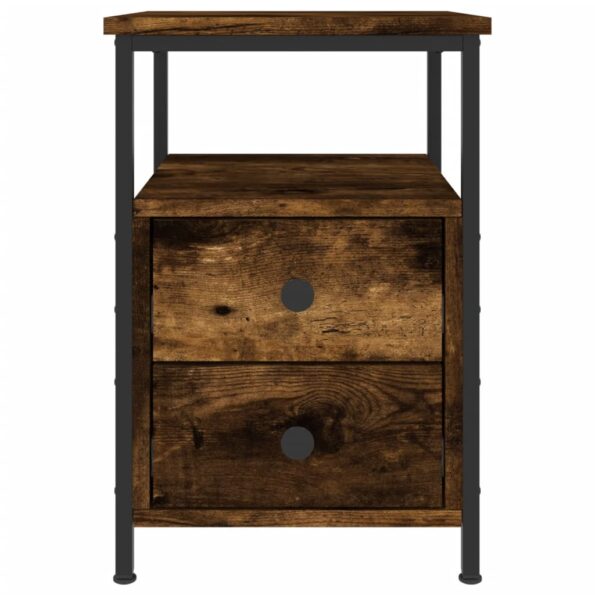 vidaXL Nočné stolíky 2 ks dymový dub 34x35,5x50 cm kompozitné drevo – Obrázok 6