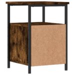 vidaXL Nočné stolíky 2 ks dymový dub 34x35,5x50 cm kompozitné drevo – Obrázok 9