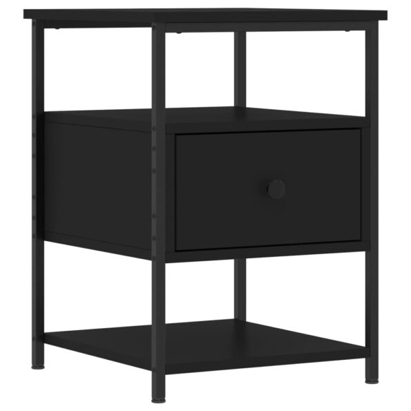 vidaXL Nočné stolíky 2 ks čierne 40x42x56 cm kompozitné drevo – Obrázok 3