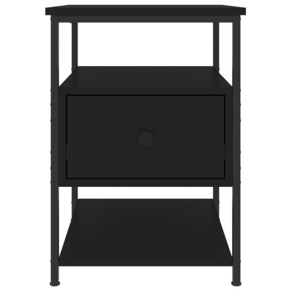 vidaXL Nočné stolíky 2 ks čierne 40x42x56 cm kompozitné drevo – Obrázok 7