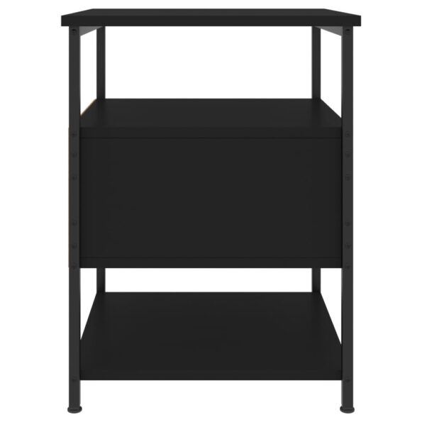 vidaXL Nočné stolíky 2 ks čierne 40x42x56 cm kompozitné drevo – Obrázok 8