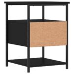 vidaXL Nočné stolíky 2 ks čierne 40x42x56 cm kompozitné drevo – Obrázok 9