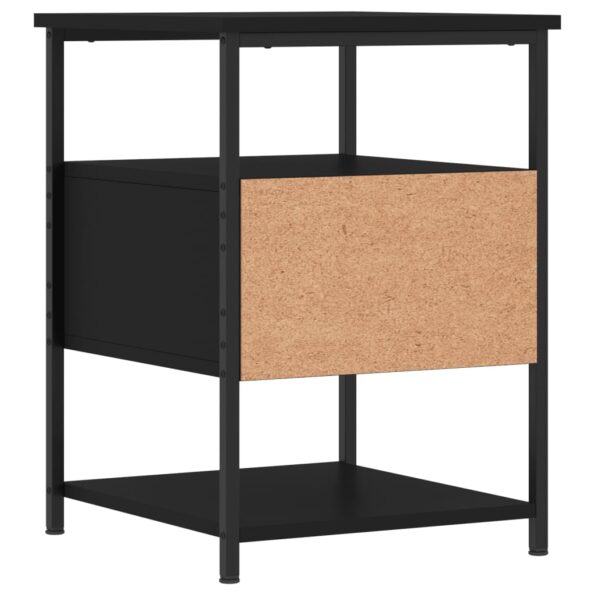 vidaXL Nočné stolíky 2 ks čierne 40x42x56 cm kompozitné drevo – Obrázok 9