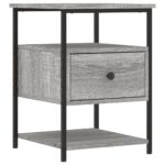 vidaXL Nočné stolíky 2 ks sivá sonoma 40x42x56 cm, kompozitné drevo – Obrázok 3