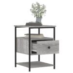 vidaXL Nočné stolíky 2 ks sivá sonoma 40x42x56 cm, kompozitné drevo – Obrázok 5