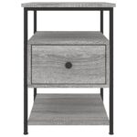 vidaXL Nočné stolíky 2 ks sivá sonoma 40x42x56 cm, kompozitné drevo – Obrázok 7