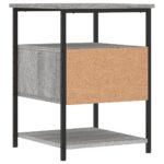 vidaXL Nočné stolíky 2 ks sivá sonoma 40x42x56 cm, kompozitné drevo – Obrázok 9