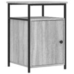 vidaXL Nočný stolík sivý sonoma 40x42x60 cm kompozitné drevo – Obrázok 2