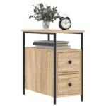 vidaXL Nočné stolíky 2 ks dub sonoma 30x60x60 cm kompozitné drevo – Obrázok 3