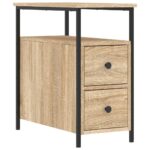 vidaXL Nočné stolíky 2 ks dub sonoma 30x60x60 cm kompozitné drevo – Obrázok 5