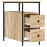 vidaXL Nočné stolíky 2 ks dub sonoma 30x60x60 cm kompozitné drevo – Obrázok 7