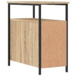 vidaXL Nočné stolíky 2 ks dub sonoma 30x60x60 cm kompozitné drevo – Obrázok 9