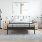 vidaXL Nočné stolíky 2 ks dub sonoma 30x60x60 cm kompozitné drevo
